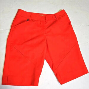 SPORT HALEY Women's Reddish‎ Orange  Bermuda Shorts Sports Length Size 6